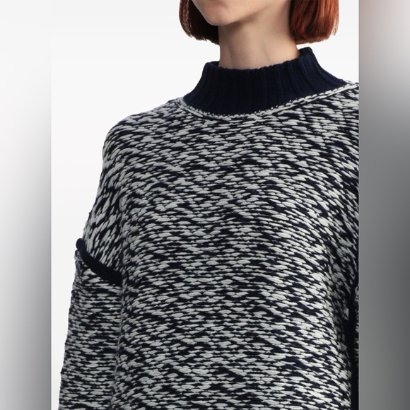 3.1 Phillip Lim long sleeve wool jacquard turtleneck sweater - Picture 3 of 6